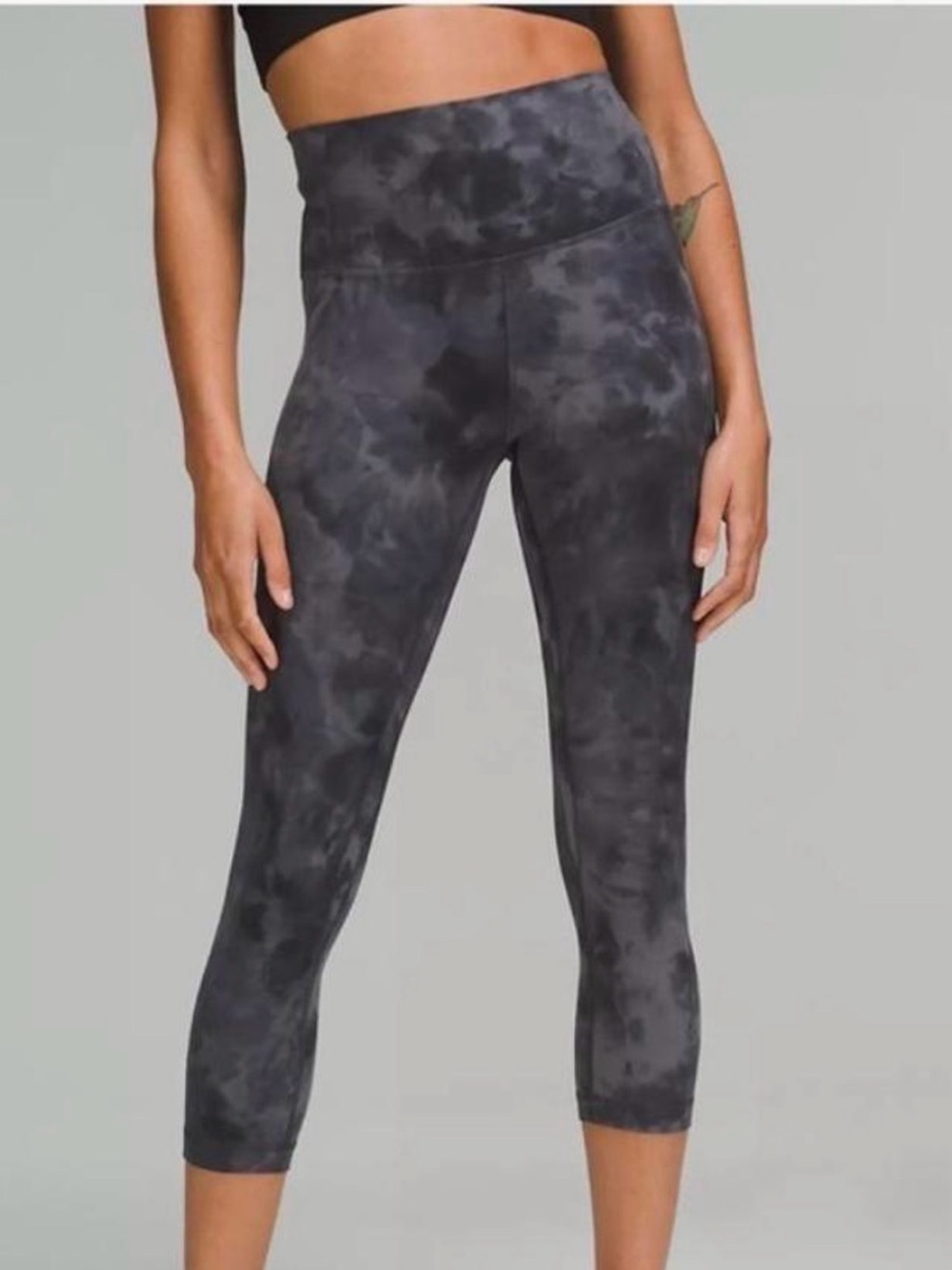 Lululemon Wunder Train 21” Tie-Dye Leggings - Charcoal